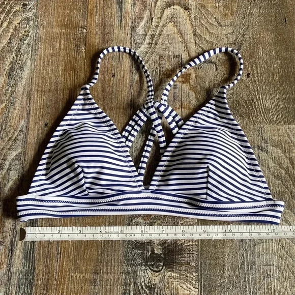 Striped Triangle Bikini Top - Picture 4 of 5